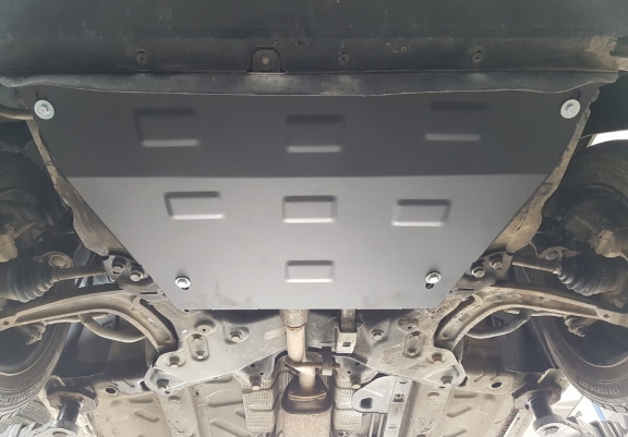 Steel sump guard for Fiat 500 S