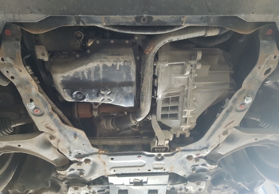 Steel sump guard for Ford S-Max