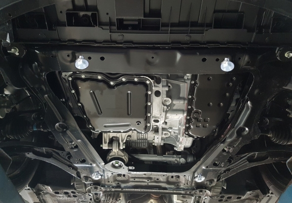 Steel sump guard for Renault Koleos
