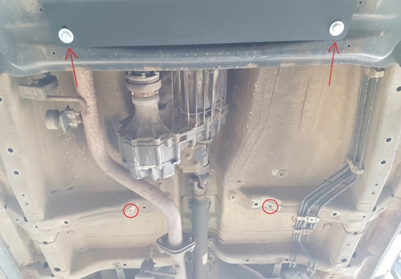 Steel gearbox and transfer case guard for Suzuki Grand Vitara 2