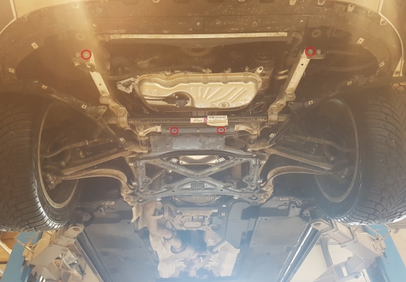 Steel sump guard for Audi Q8