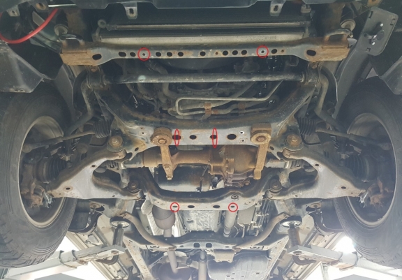 Steel sump guard for Lexus GX