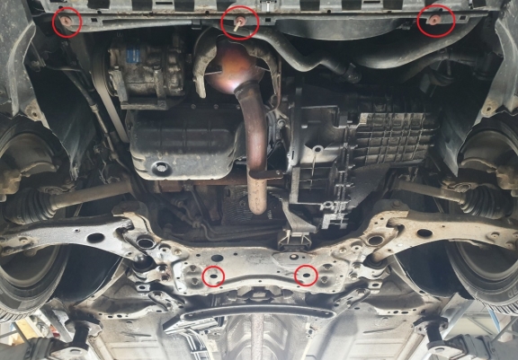 Steel sump guard for Ford C - Max