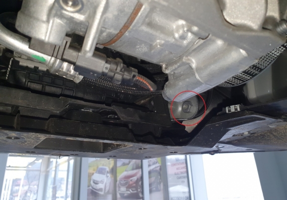 Steel sump guard for Citroen C4