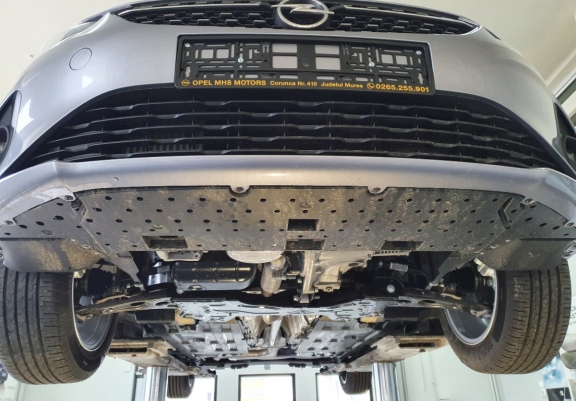 Steel sump guard for Citroen C4