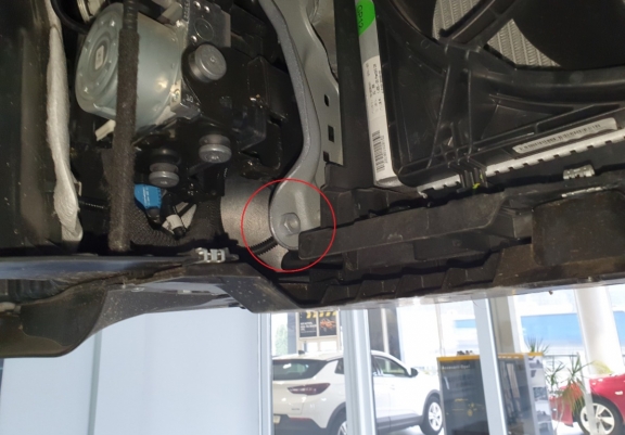 Steel sump guard for Citroen C4