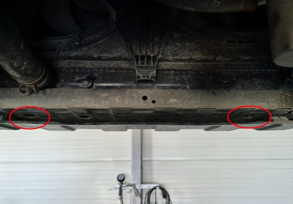 Steel sump guard for Mitsubishi Outlander