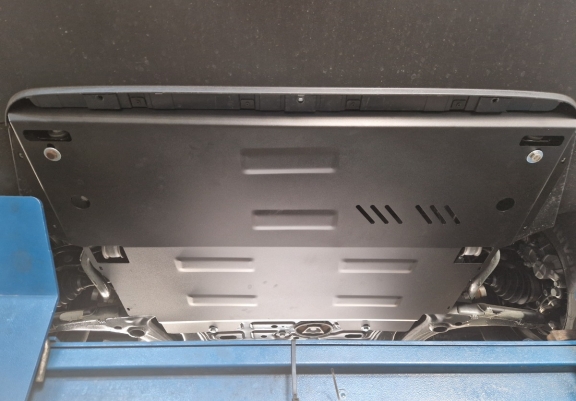 Steel sump guard for Man Tge
