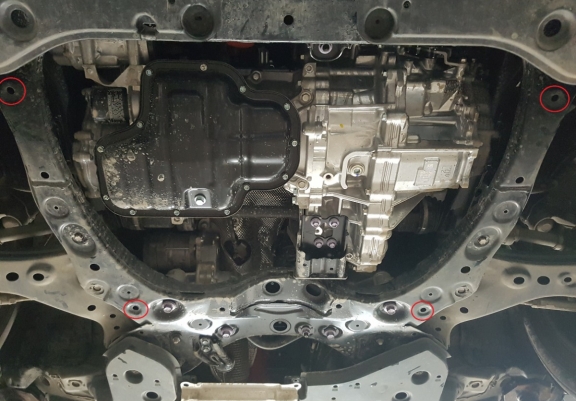 Aluminum sump guard for Toyota RAV4
