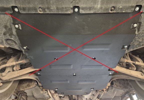 Steel gearbox guard for Audi Q5