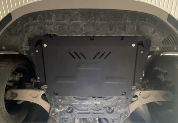 Steel sump guard for Fiat 600