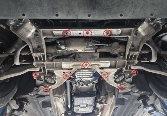 Steel sump guard for Alfa Romeo Stelvio