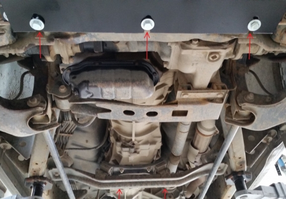 Steel gearbox guard for Nissan Pick Up