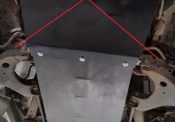 Steel gearbox guard for Nissan Pick Up