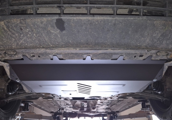 Aluminum sump guard for Skoda Superb II