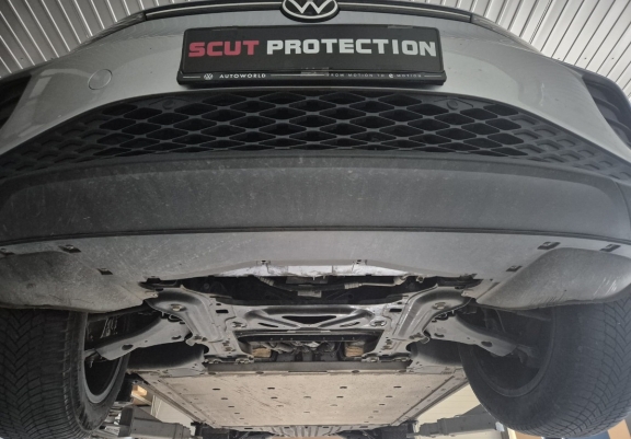 Aluminum sump guard for Audi Q 4 e-tron