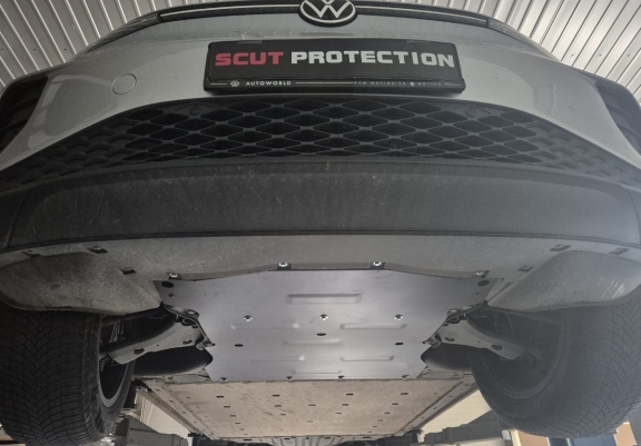 Aluminum sump guard for Audi Q 4 e-tron