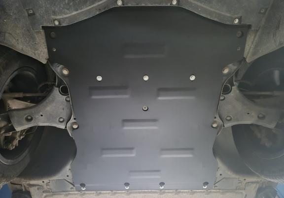 Aluminum sump guard for Audi Q 4 e-tron