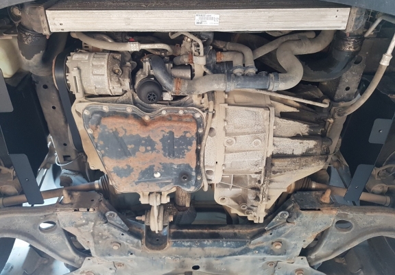 Steel sump guard for Vauxhall Movano B 