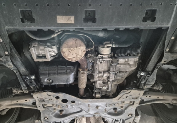 Steel sump guard for Citroen c4