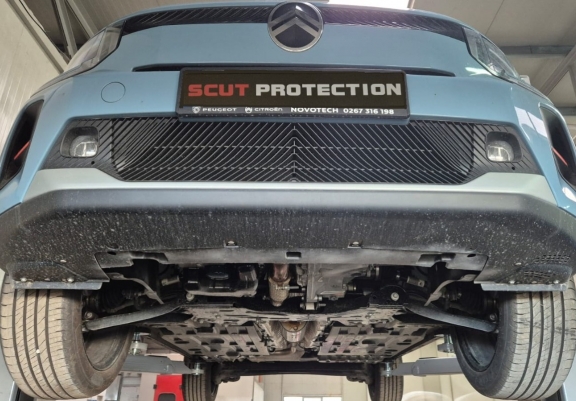 Steel sump guard for Citroen C3