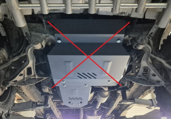 Steel gearbox guard for Chevrolet Tracker