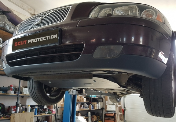 Steel sump guard for Volvo V70
