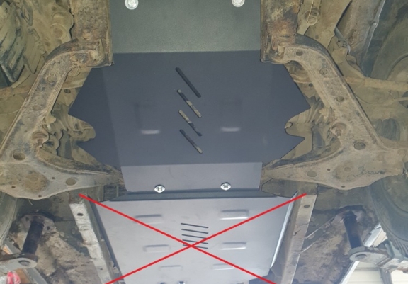 Steel sump guard for Suzuki Vitara