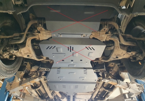 Steel gearbox guard for Renault Alaskan