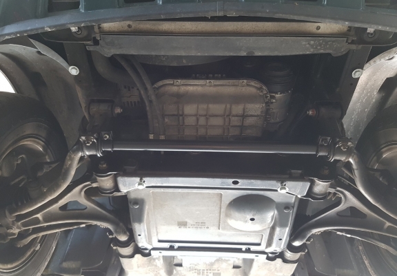 Steel gearbox guard for Mercedes ML W163