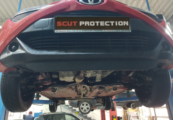 Steel sump guard for Toyota Aygo AB40
