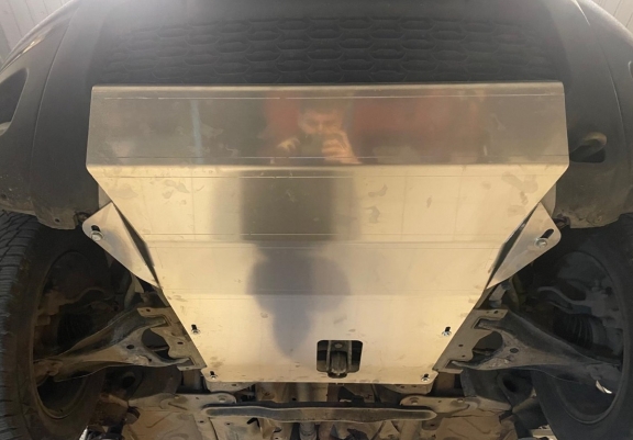 Aluminum sump guard for Dacia Duster