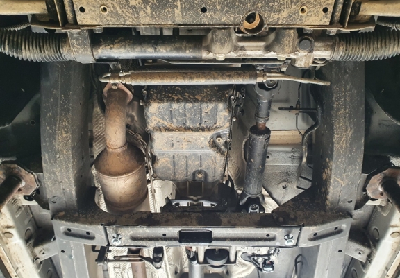 Steel gearbox guard for Ssangyong Musso Grand