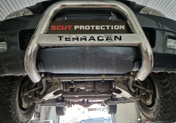 Steel gearbox guard for Hyundai Terracan