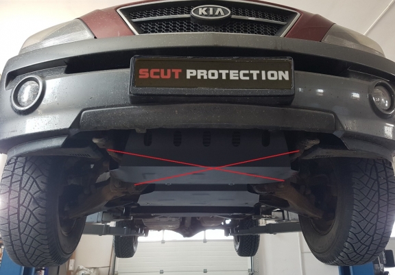 Steel gearbox guard for Kia Sorento