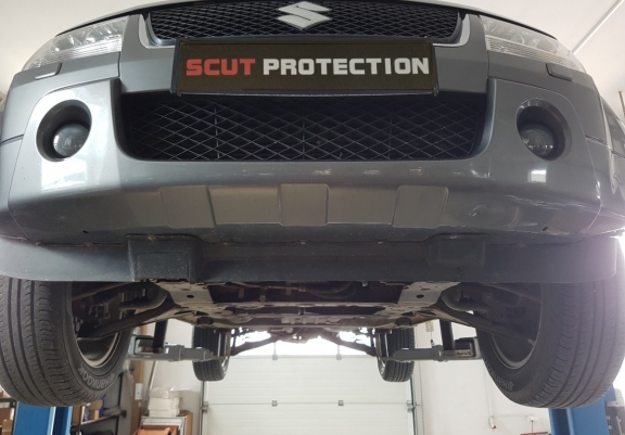Steel gearbox and transfer case guard for Suzuki Grand Vitara 2