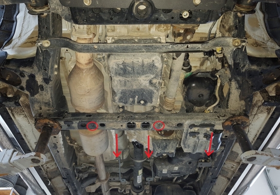 Steel differential guard for Toyota Hilux Revo