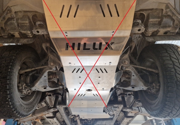 Aluminum differential guard for Toyota Hilux Invincible