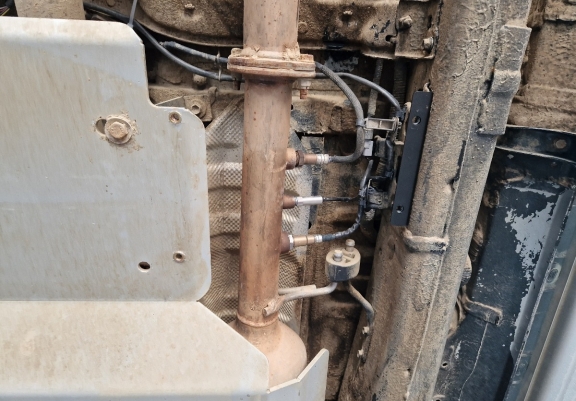 Aluminum DPF sensor guard  for Toyota Hilux
