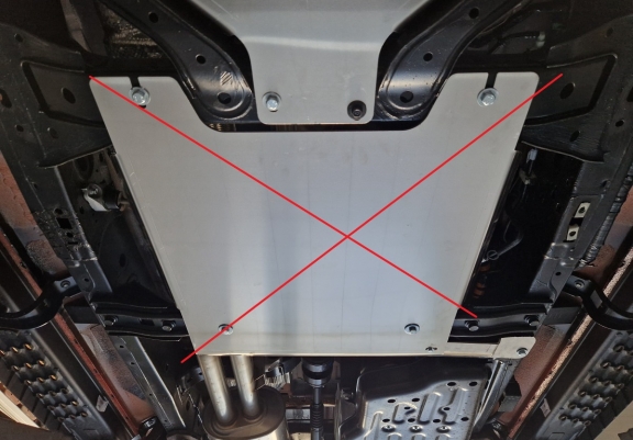 Aluminum fuel filter guard for Ford Ranger Raptor