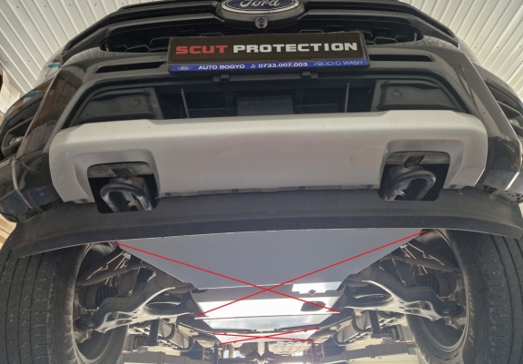 Steel automatic gearbox guard for Volkswagen Amarok 2 