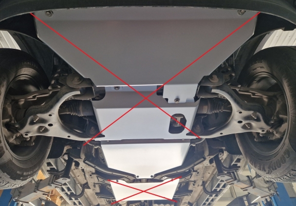 Steel automatic gearbox guard for Volkswagen Amarok 2 