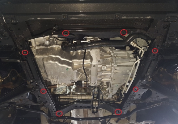 Steel sump guard for Dacia Logan 1 MCV