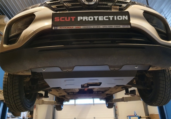 Steel sump guard for Dacia Spring