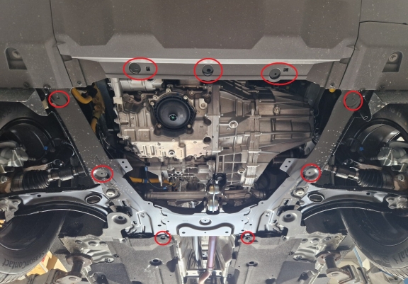 Steel sump guard for Dacia Duster - 4x2 , 4x4