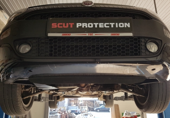 Steel sump guard for Fiat Grande Punto