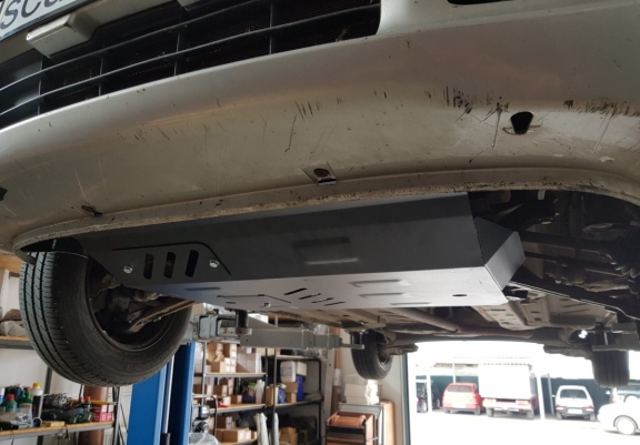 Steel sump guard for Fiat Panda