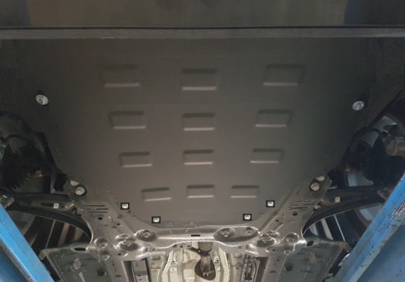 Steel sump guard for Fiat 500x