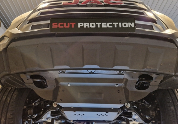 Steel sump guard for Evo Cross 4