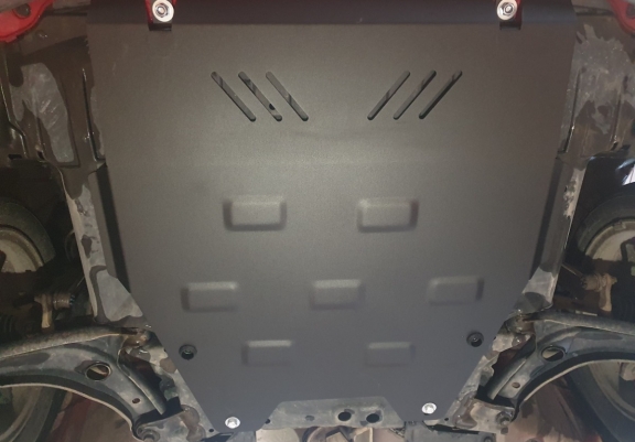 Steel sump guard for Honda Jazz